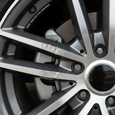 Diese Schäden an Felgen, wie Kratzer und Schrammen können durch Smart Repair optimal behoben werden.