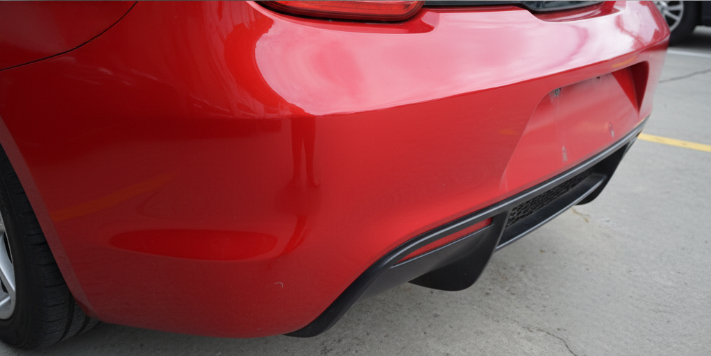 So sah der Stoßstangen Schade nach der Smart Repair Düsseldorf aus. Kein Schaden mehr zu sehen!